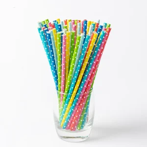 Pailles En Papier Biodégradables Large Alésage 12 Mm - Lot De 100, Colorées, Résistantes 4h | Parfaites Thé Bulles, Smoothies, Cocktails
