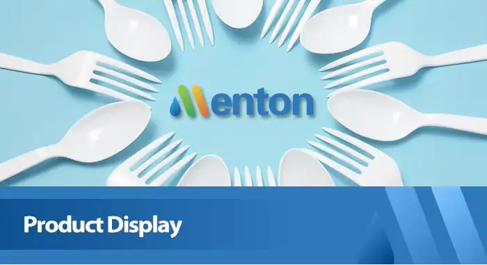 Disposable plastic tableware